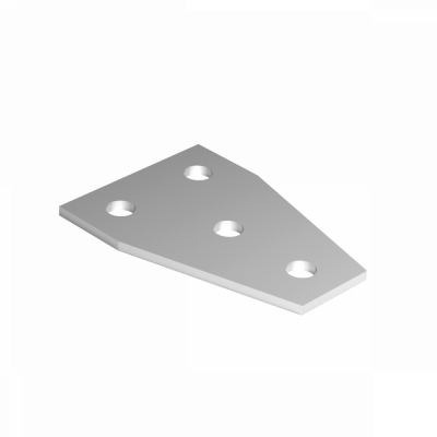 Пластина 41 T-образная конусовидная усиленная с 4 отверстиями